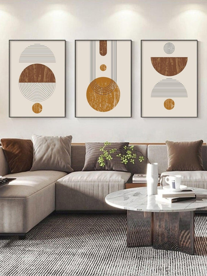 3pcs Abstract Pattern Unframed Painting - Brand My Case