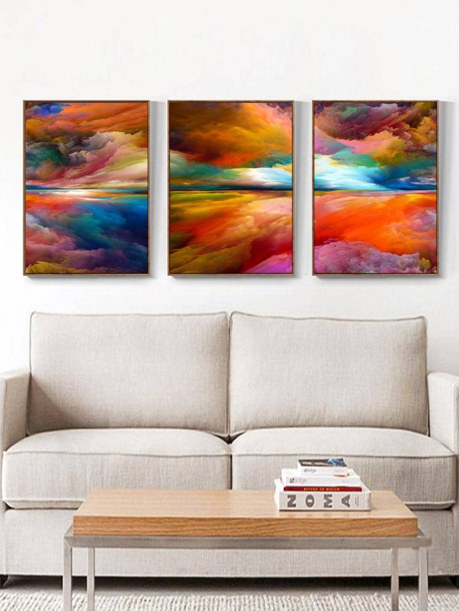 3pcs Abstract Pattern Unframed Painting - Brand My Case