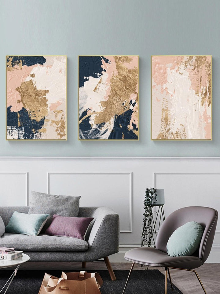 3pcs Abstract Pattern Unframed Painting - Brand My Case