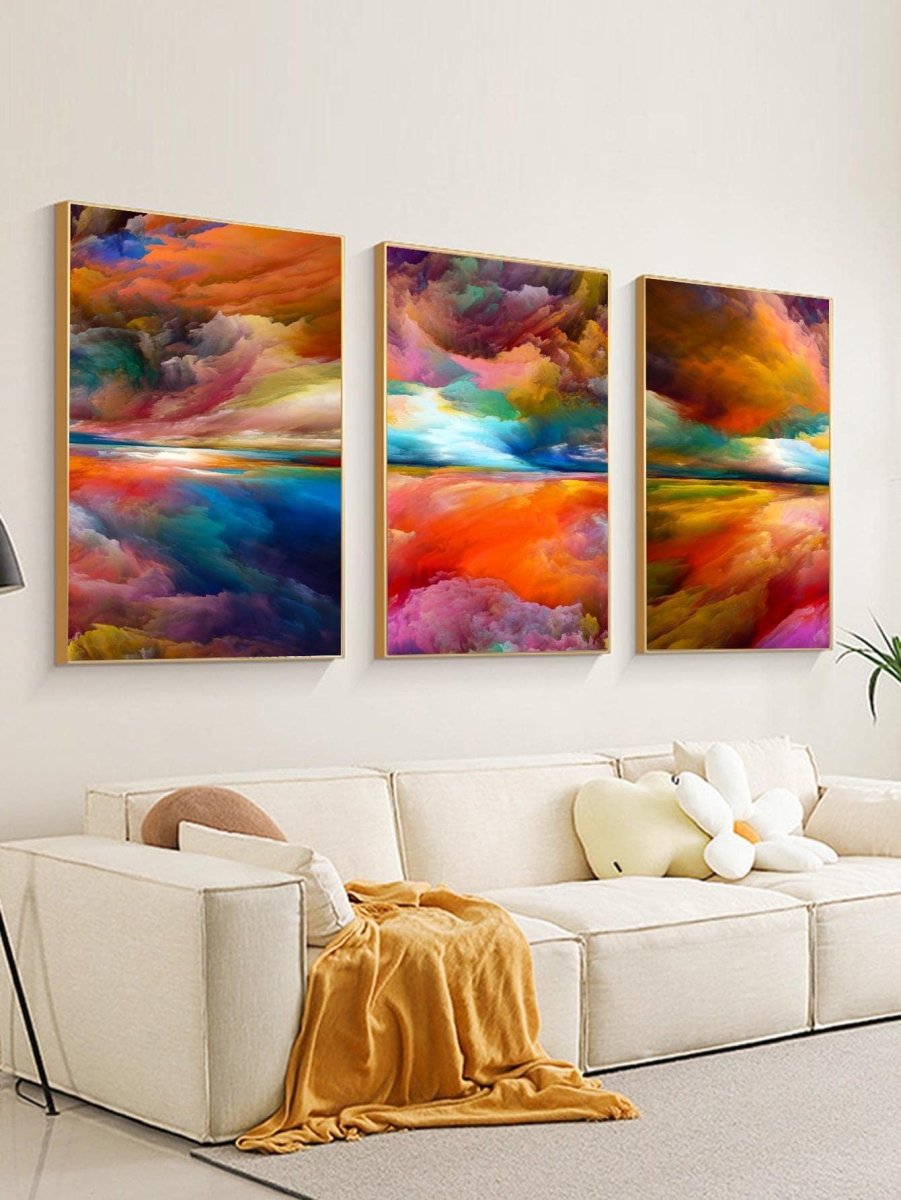 3pcs Abstract Pattern Unframed Painting - Brand My Case