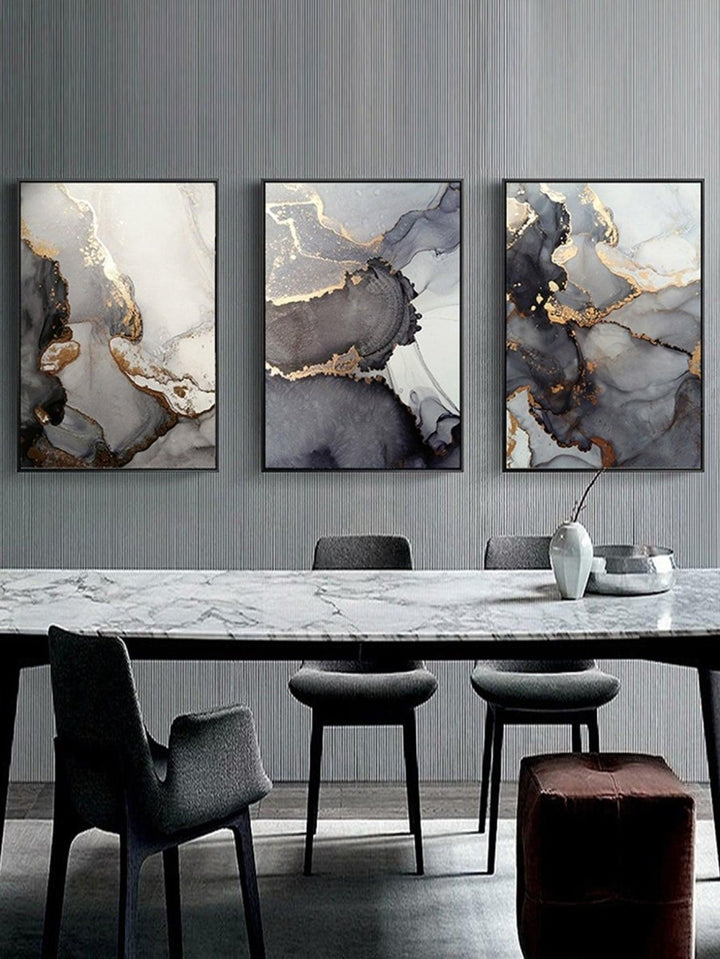 3pcs Marble Print Unframed Painting - Brand My Case