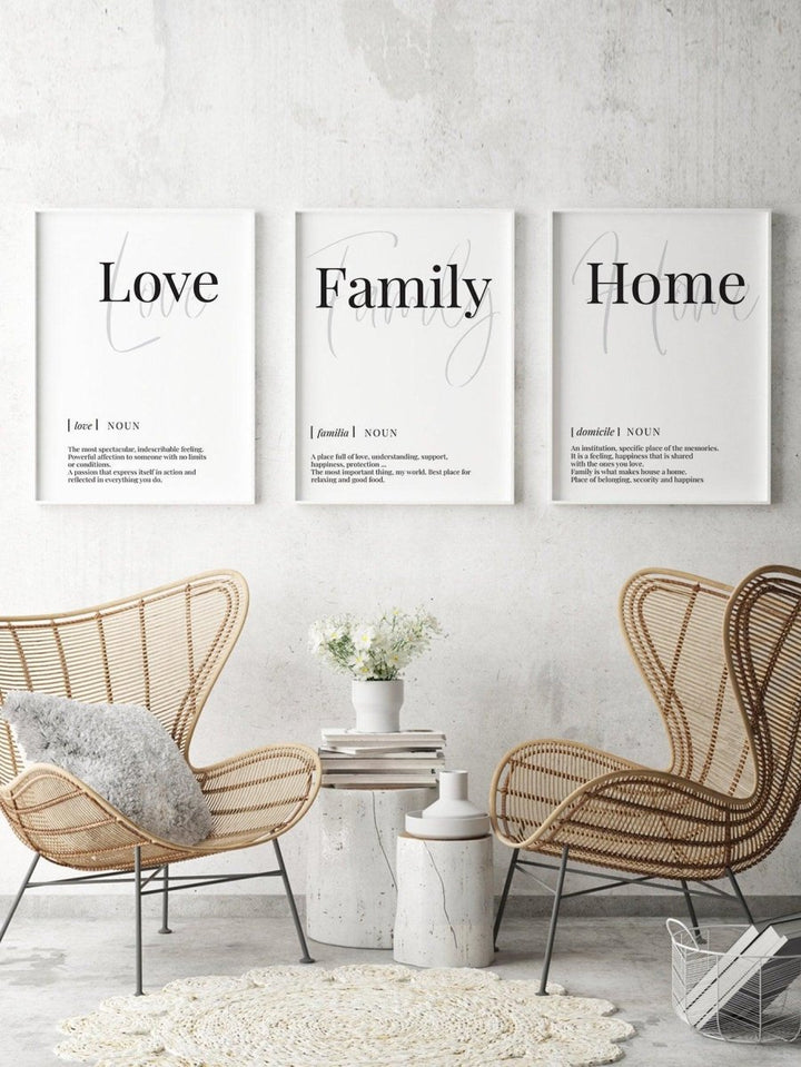 3pcs Slogan Graphic Unframed Painting - Brand My Case