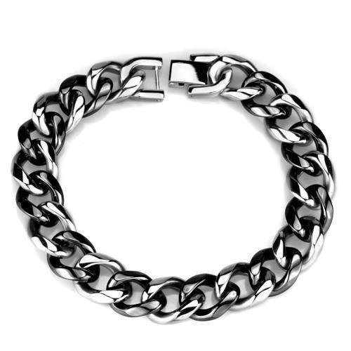 3W1000 - High polished (no plating) Stainless Steel Bracelet with Cera - Brand My Case