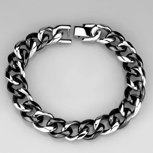 3W1000 - High polished (no plating) Stainless Steel Bracelet with Cera - Brand My Case