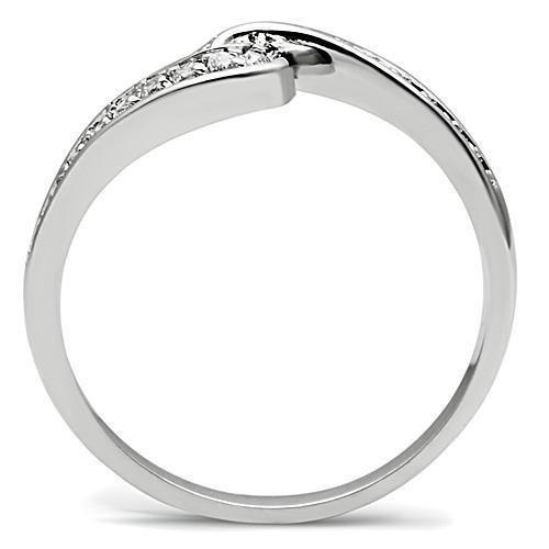 3W119 - Rhodium Brass Ring with AAA Grade CZ in Clear - Brand My Case