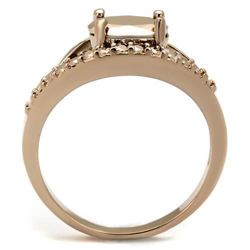 3W1198 - IP Rose Gold(Ion Plating) Brass Ring with AAA Grade CZ in Me - Brand My Case
