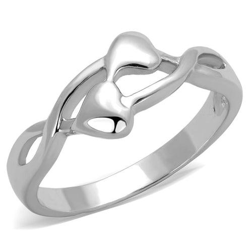 3W859 - Rhodium Brass Ring with No Stone - Brand My Case