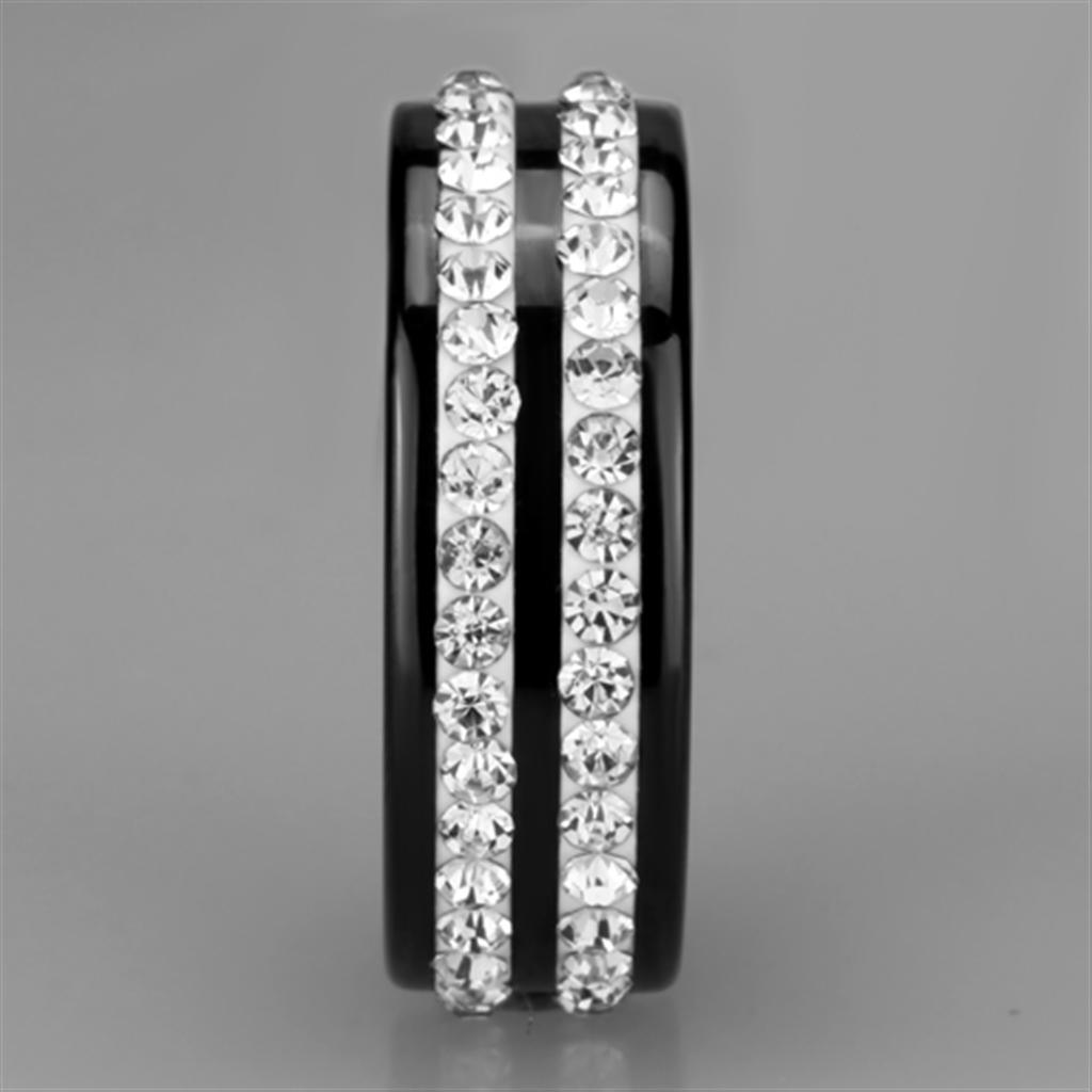 3W971 - High polished (no plating) Stainless Steel Ring with Ceramic - Brand My Case