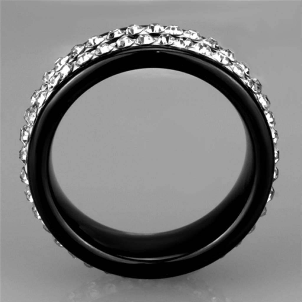 3W971 - High polished (no plating) Stainless Steel Ring with Ceramic - Brand My Case