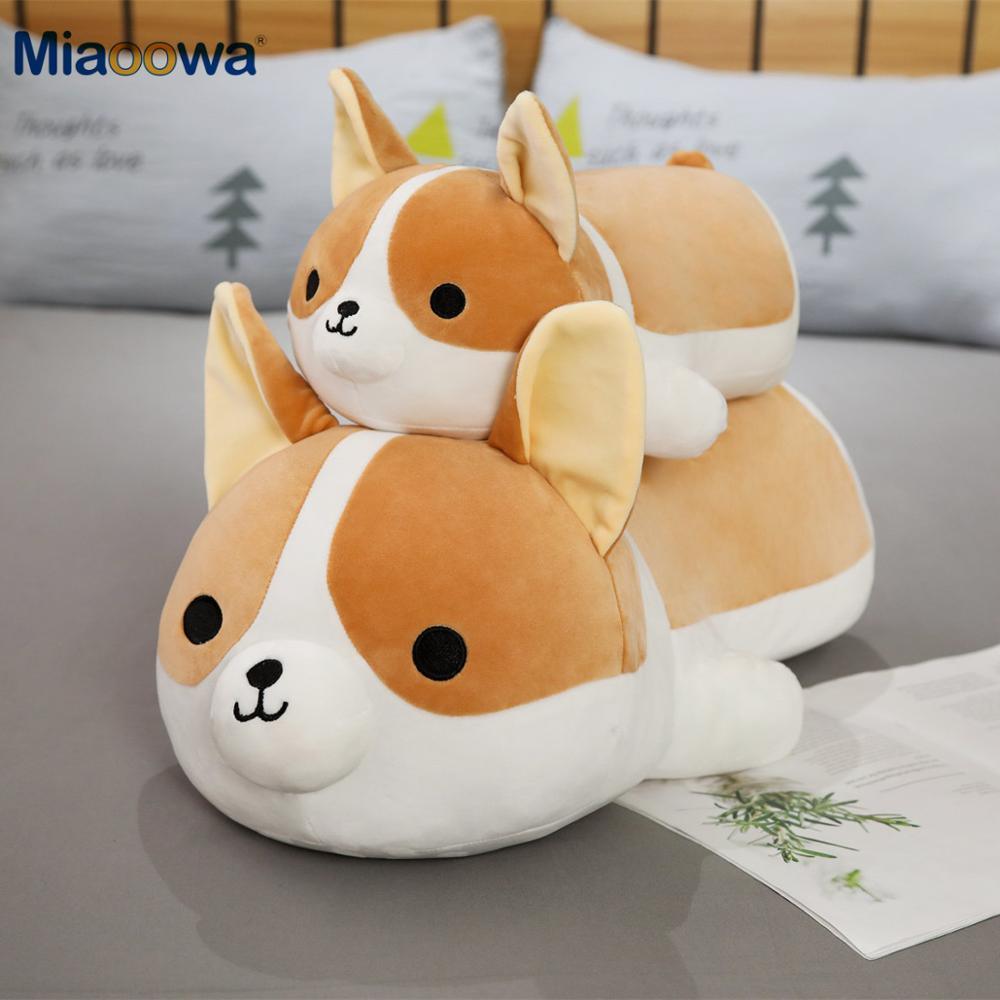 40-80cm Giant Size Cute Corgi Dog Plush Toys Stuffed Animal Puppy Dog Pillow Soft Lovely Doll Kawaii Christmas Gift for Kids - Brand My Case
