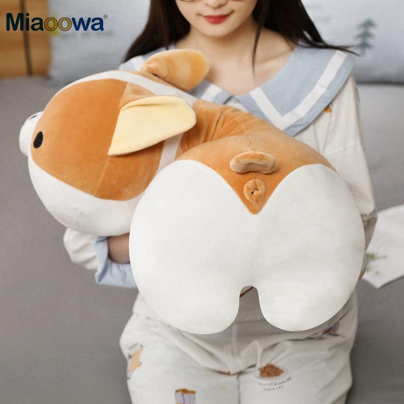 40-80cm Giant Size Cute Corgi Dog Plush Toys Stuffed Animal Puppy Dog Pillow Soft Lovely Doll Kawaii Christmas Gift for Kids - Brand My Case