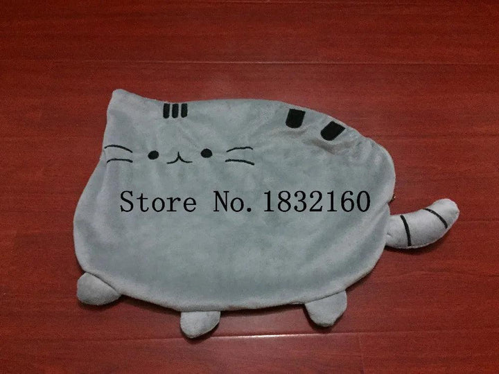 40*30cm Kawaii Cat Pillow With Zipper Only Skin Without PP Cotton Biscuits Plush Animal Doll Toys Big Cushion Cover Peluche Gift - Brand My Case