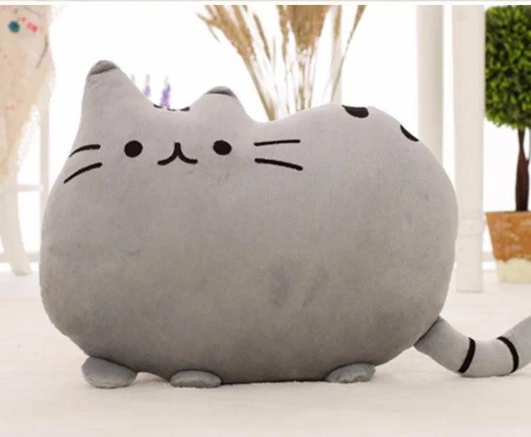 40*30cm Kawaii Cat Pillow With Zipper Only Skin Without PP Cotton Biscuits Plush Animal Doll Toys Big Cushion Cover Peluche Gift - Brand My Case