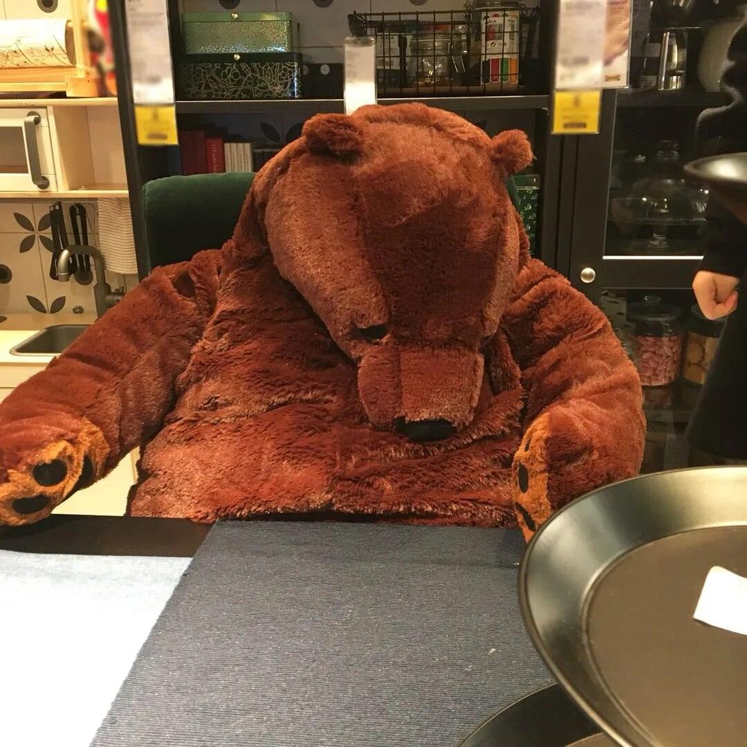 40cm -100cm simulation DJUNGELSKOG Brown Bear Giant Plush Teddy Bear Toy Stuffed Animals Soft Cushion Girl Kids Birthday Gift - Brand My Case