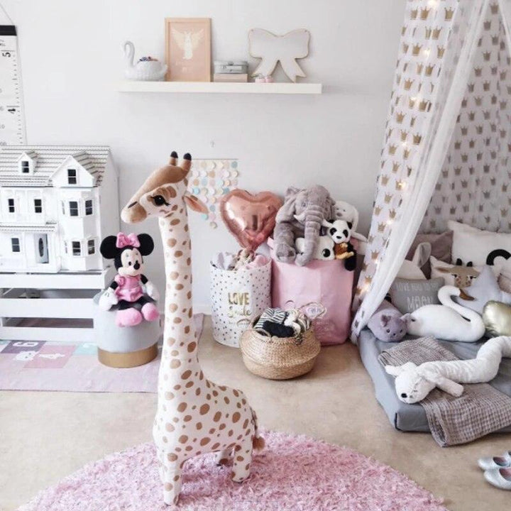 40cm 67cm Big Size Simulation Giraffe Plush Toy Soft Stuffed Animal Giraffe Sleeping Doll Toy For Boy Girl Birthday Gift Kid Toy - Brand My Case