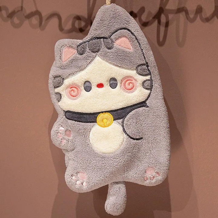 40cm Kawaii Cartoon Grey Cat Plush Toy Soft Stuffed Animal White Kitten Doll Huggable Pillow for Baby Children Gift Hand Towel - Brand My Case