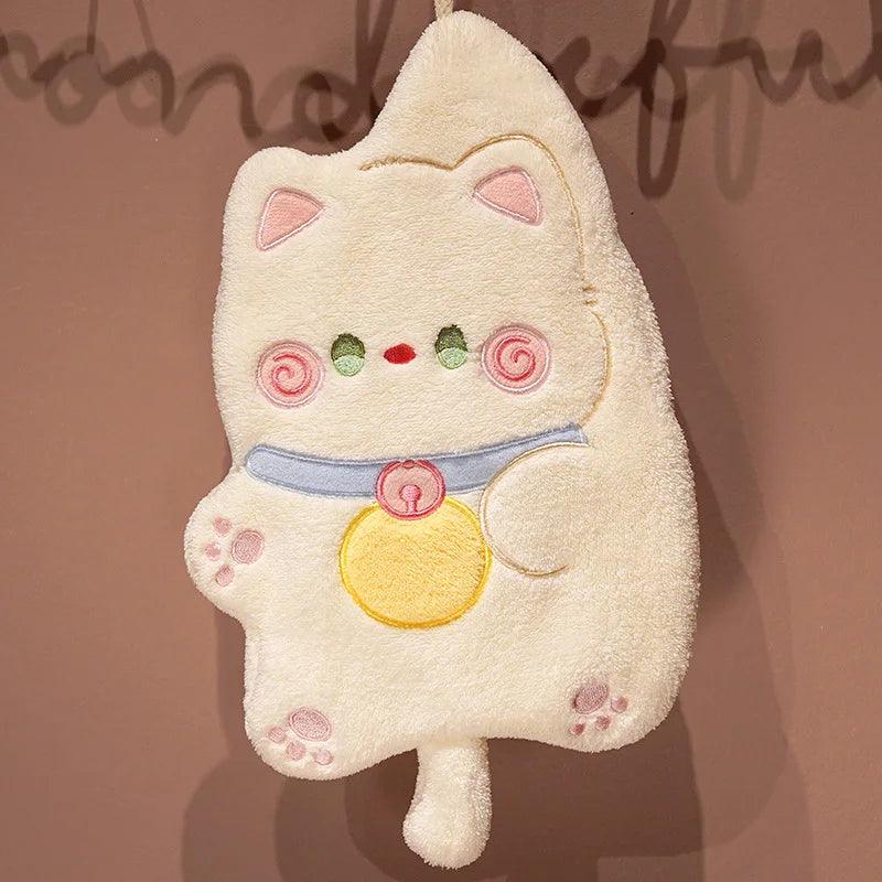 40cm Kawaii Cartoon Grey Cat Plush Toy Soft Stuffed Animal White Kitten Doll Huggable Pillow for Baby Children Gift Hand Towel - Brand My Case