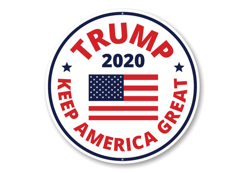 Trump 2020 Flag Sign