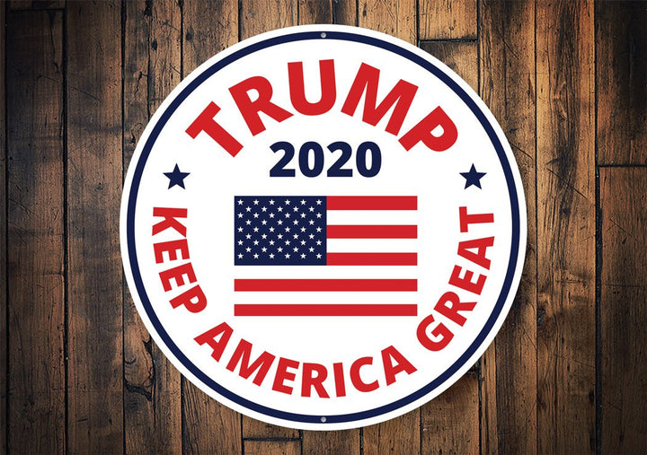 Trump 2020 Flag Sign