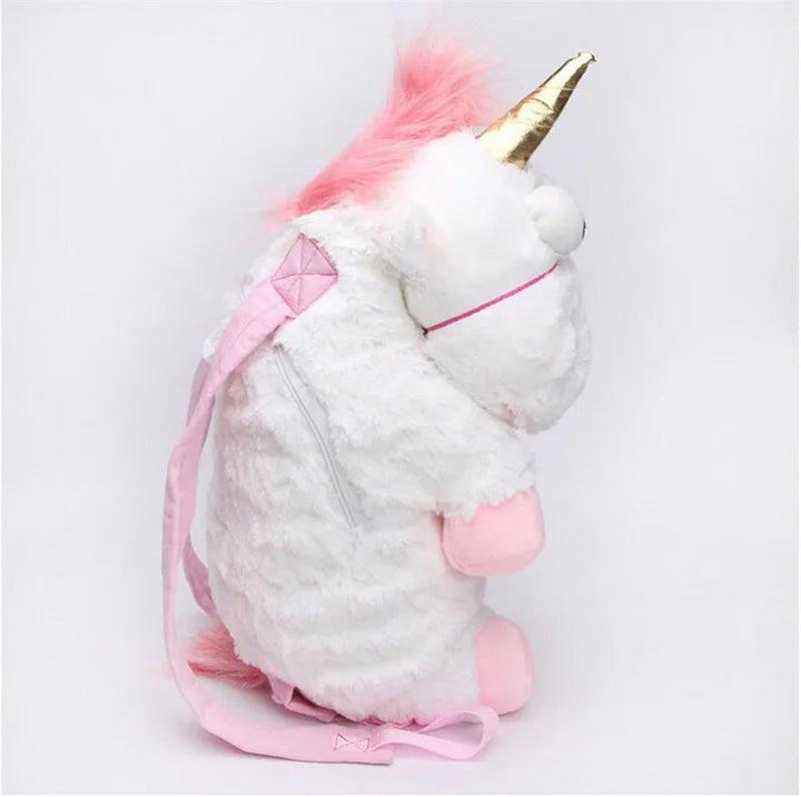 45cm And 60cm Fluffy Unicorn Plush Backpack - Brand My Case