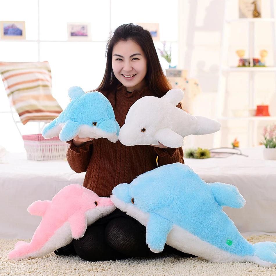 45cm Creative Luminous Plush Dolphin Doll Glowing Pillow - Brand My Case