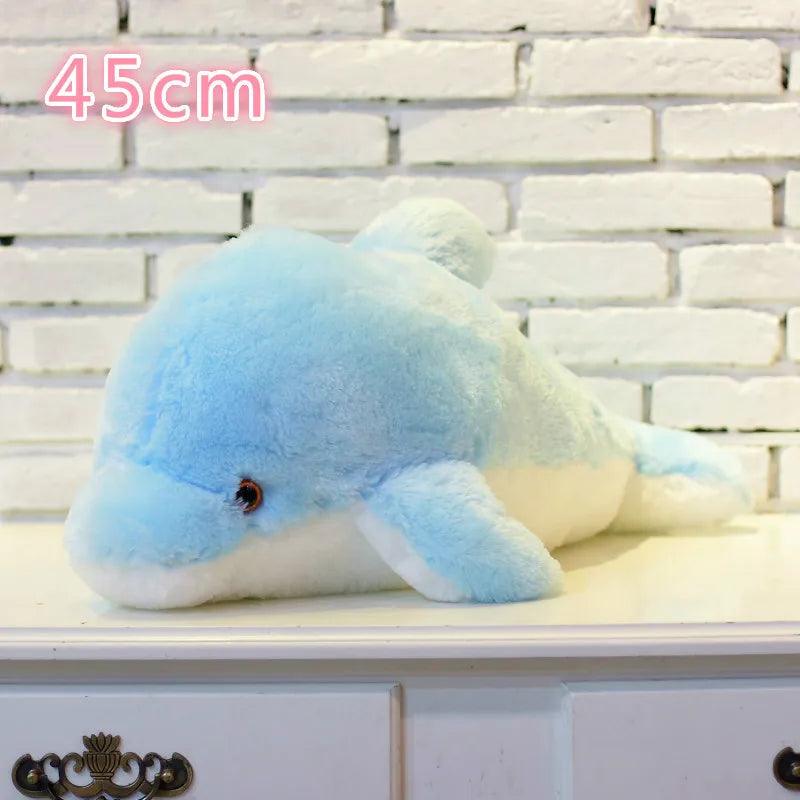 45cm/25cm Luminous Plush Dolphin Glowing Pillow - Brand My Case