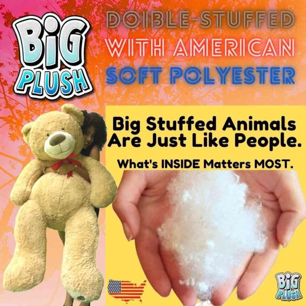 5 Foot Giant Teddy Bear Huge Soft Tan with Bigfoot Paws Giant Stuffed - Brand My Case