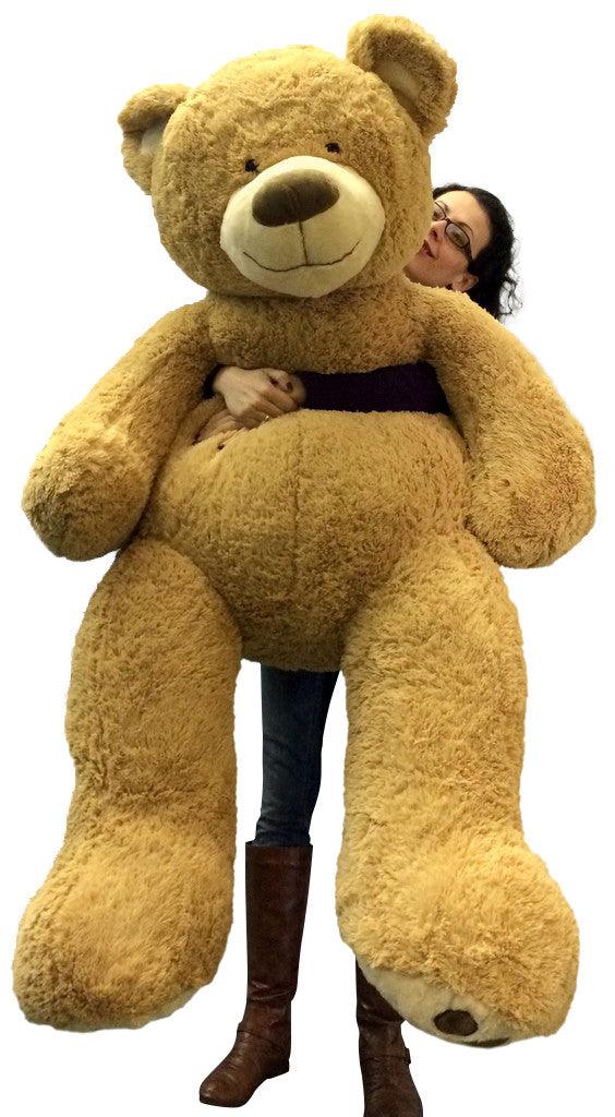 5 Foot Very Big Smiling Teddy Bear Soft with Bigfoot Paws, Giant - Brand My Case
