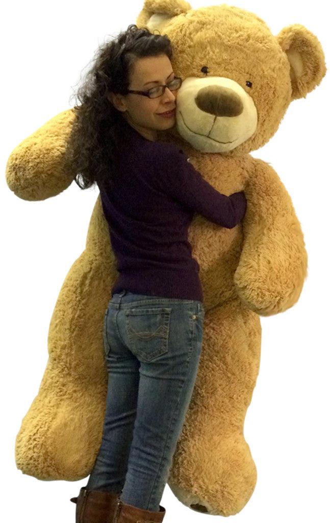 5 Foot Very Big Smiling Teddy Bear Soft with Bigfoot Paws, Giant - Brand My Case