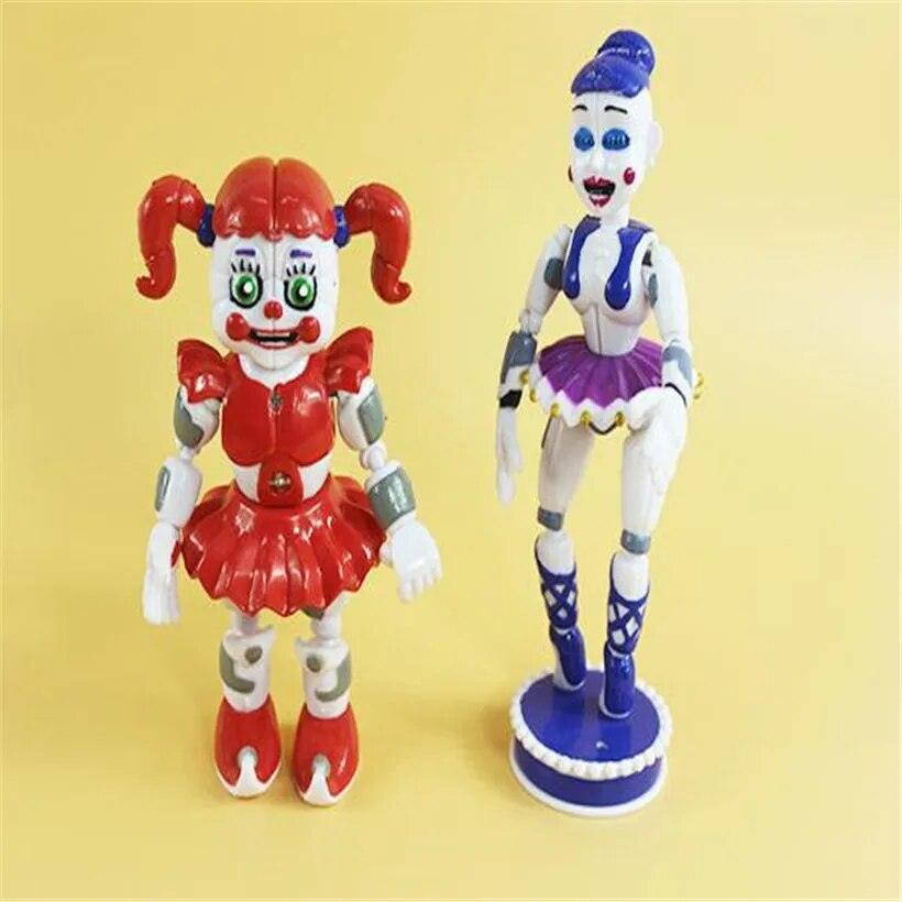 5 Pcs/Set Five Night At Freddy Fnaf Game Sister Girls Style Action Figure Model Anime Bonnie Bear Foxy Freddy Toys Child Gifts - Brand My Case