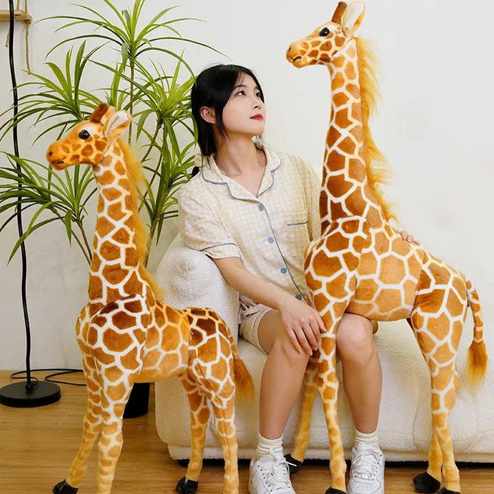 50-120cm Giant Real Life Giraffe Plush Toys High Quality Stuffed Animals Dolls Soft Kids Children Baby Birthday Gift Room Decor - Brand My Case