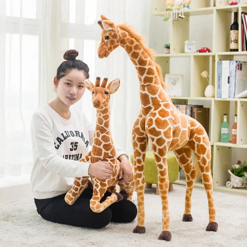 50-120cm Giant Real Life Giraffe Plush Toys High Quality Stuffed Animals Dolls Soft Kids Children Baby Birthday Gift Room Decor - Brand My Case