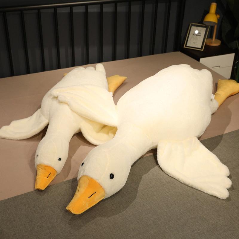 50-190cm Huge Cute Goose Plush Toys Big Duck Doll Soft Stuffed Animal Sleeping Pillow Cushion Christmas Gifts for Kids and Girls - Brand My Case