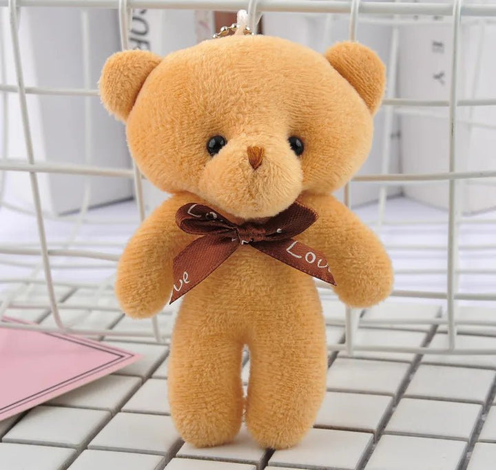 50pcs/lot Bears Stuffed Plush Toy Mini Bear Doll Toy Keychain Bag Pendant Wedding Decoration kids Birthday Party Gifts