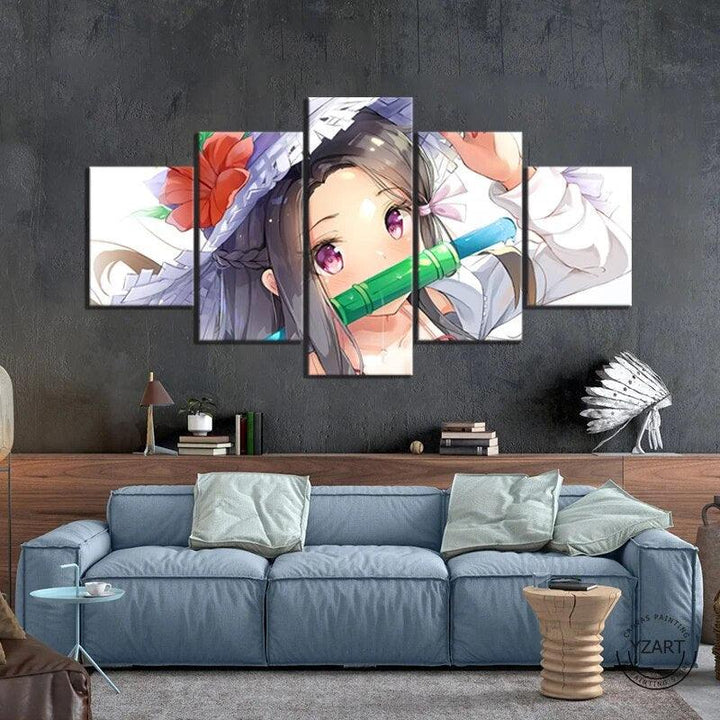 5pcs 20 kind Nezuko Demon Slayer Kimetsu no Yaiba Anime Poster Wall Picture for Home Decor - Brand My Case