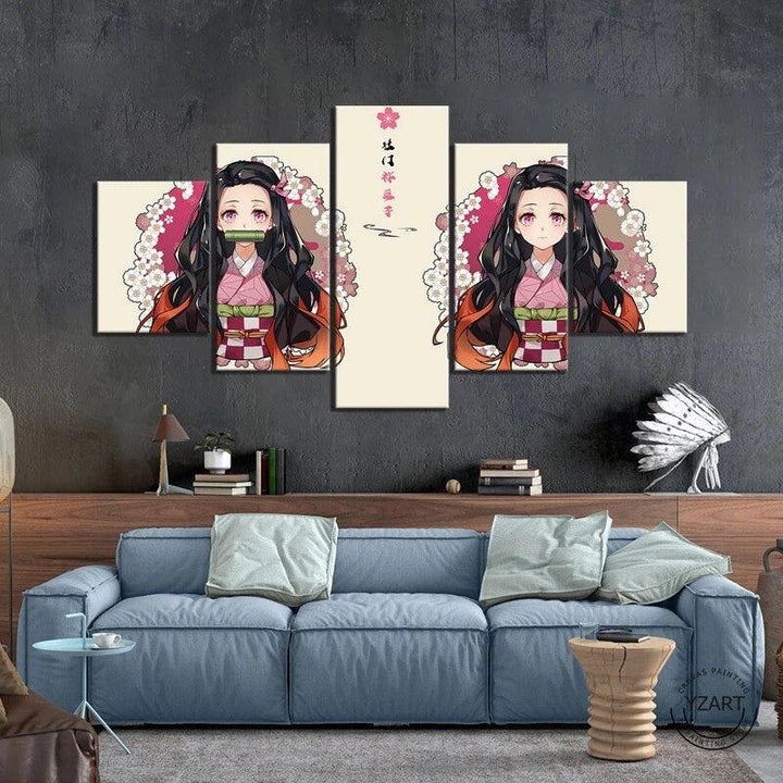 5pcs 20 kind Nezuko Demon Slayer Kimetsu no Yaiba Anime Poster Wall Picture for Home Decor - Brand My Case