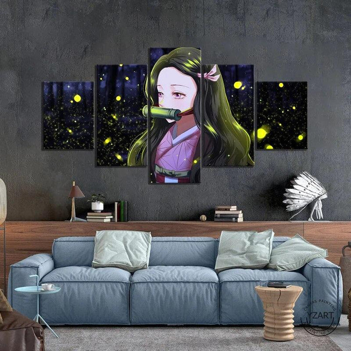 5pcs 20 kind Nezuko Demon Slayer Kimetsu no Yaiba Anime Poster Wall Picture for Home Decor - Brand My Case