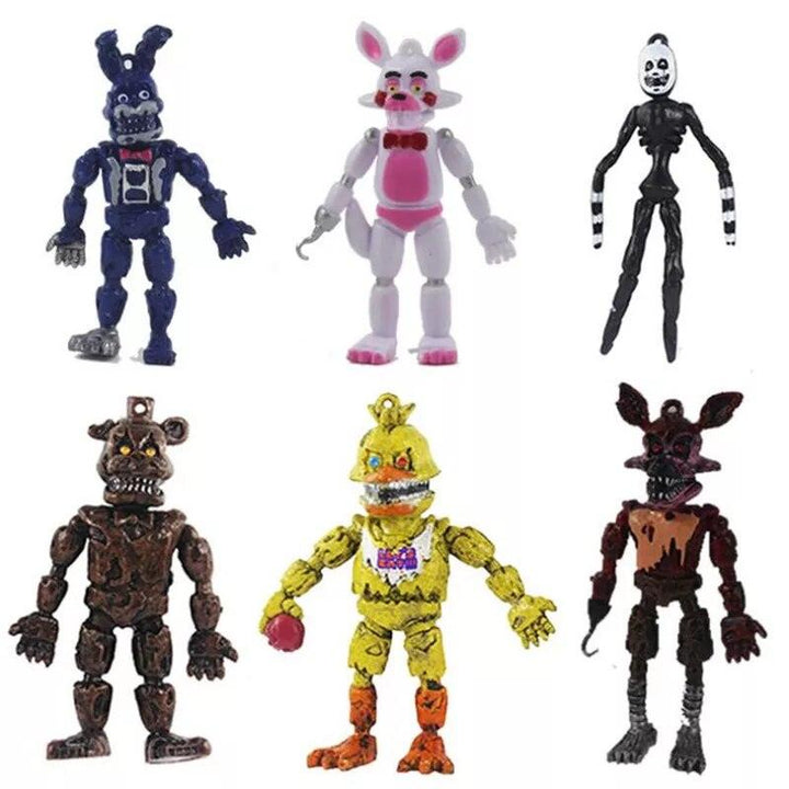6 Pcs/Set Five Night At Freddy Anime Fnaf Bonnie Bear Foxy Action Figure Toy Pvc Model Children Christmas Gifts - Brand My Case