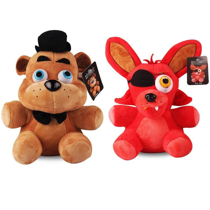 6 Style 18cm FNAF Plush Toys Freddy Bear Bonnie Chica Baby Ballora Foxy Plush Stuffed Toys Doll Gifts - Brand My Case