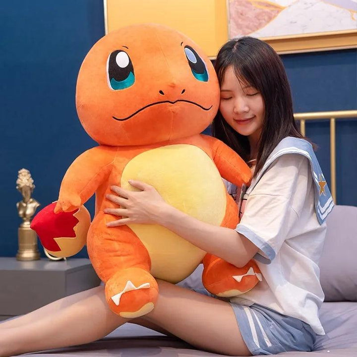 60cm Big Anime Charmander Plush Doll - Pokemon Stuffed Toy - Brand My Case