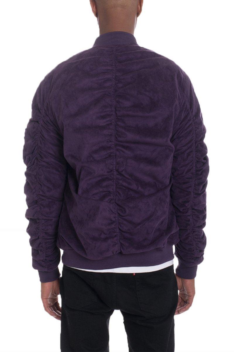 FAUX SUEDE BOMBER - Brand My Case