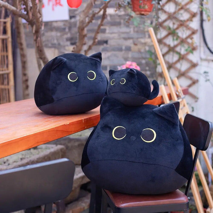8-40CM Kawaii Black Cat Pillow Plush Doll Toys Cute High Quality Cartoon Animal Gifts for Boys Girls Friends Decorate Childrens - Brand My Case