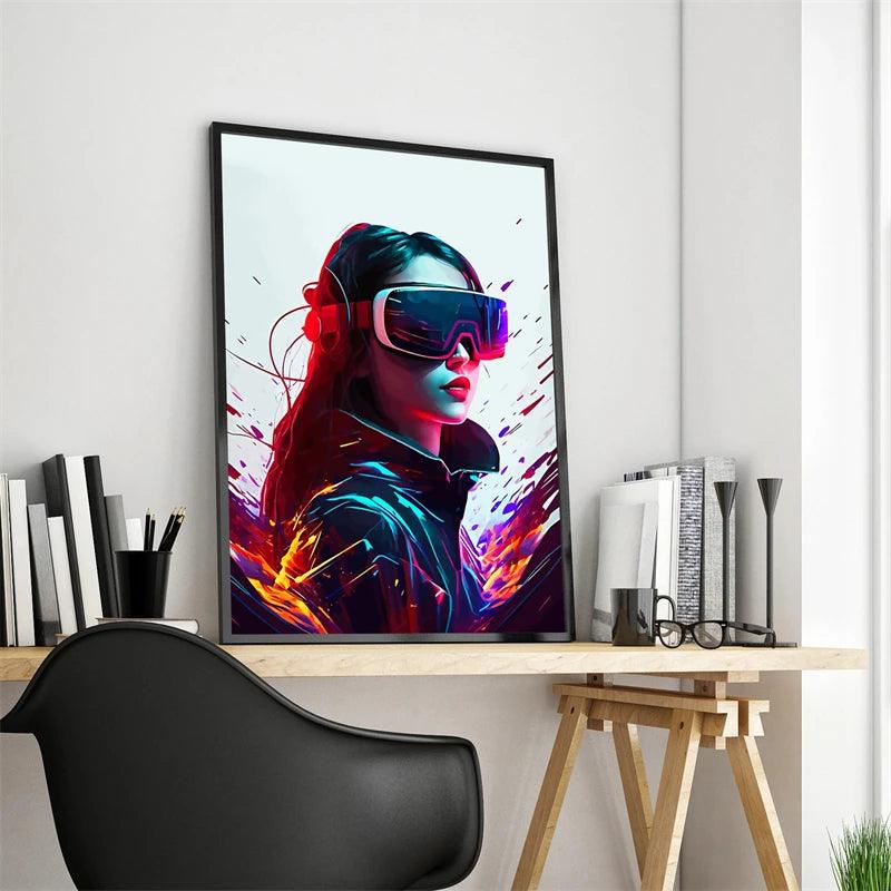 80s Retro Pop Neon Punk Premium Poster - Brand My Case