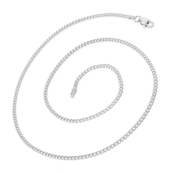 925 Sterling Silver 2MM Cuban Chain - Brand My Case