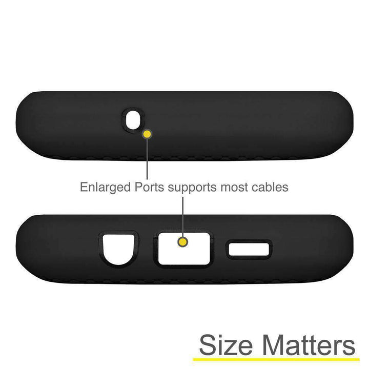 AMZER Dual Layer Hybrid KickStand Case for Samsung GALAXY S7 - Black/