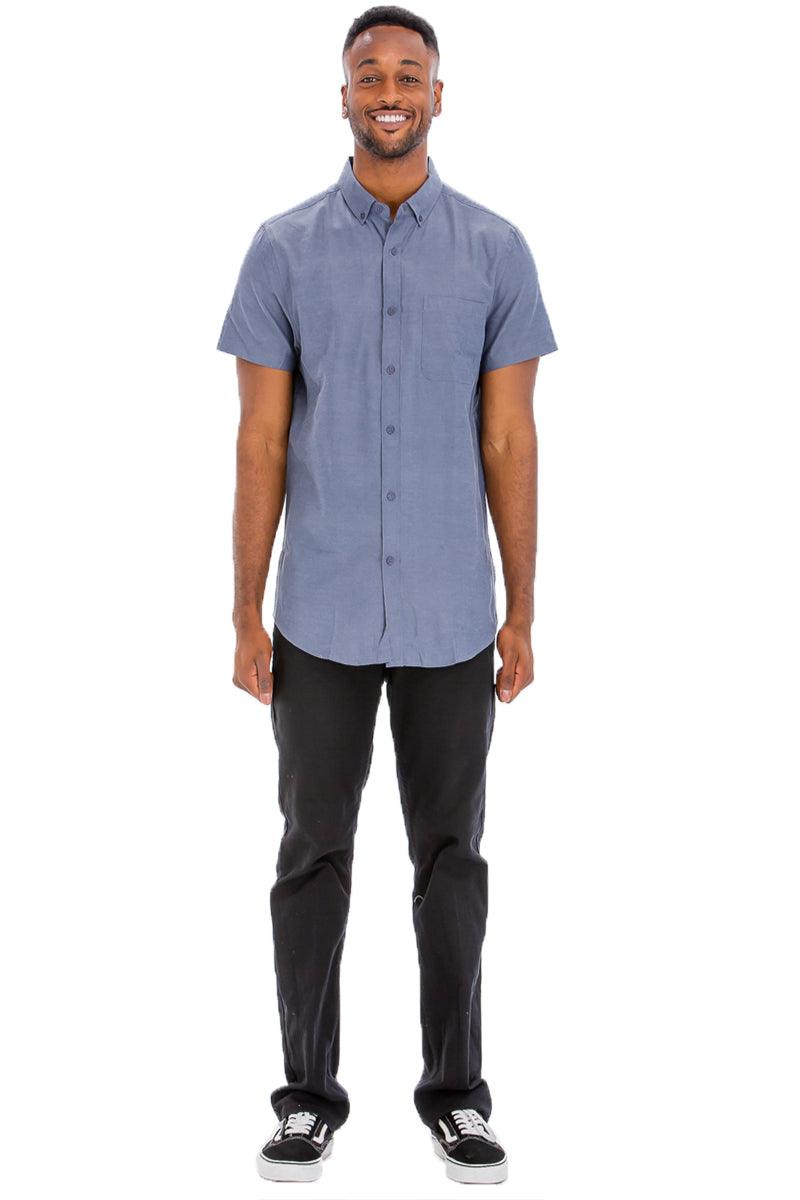 SIGNATURE SHORT SLEEVE BUTTON DOWN SHIRT - Brand My Case