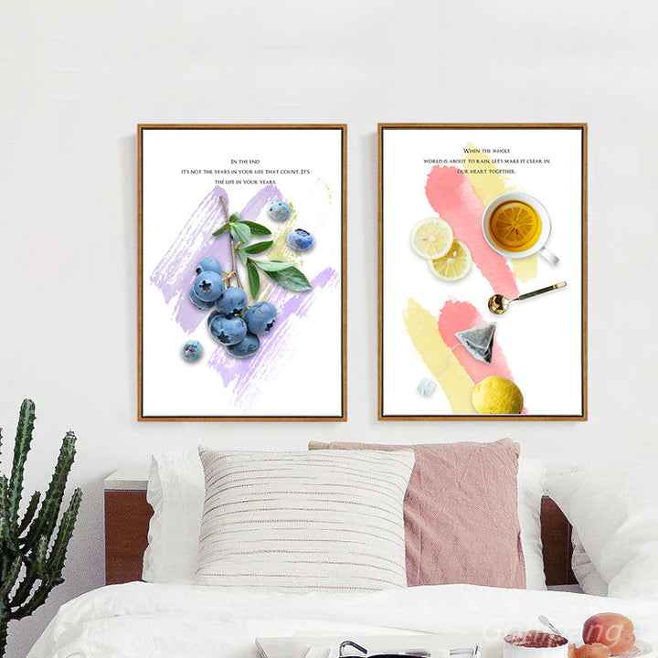 Fresh Fruit Poster Art Painting Nordic Canvas