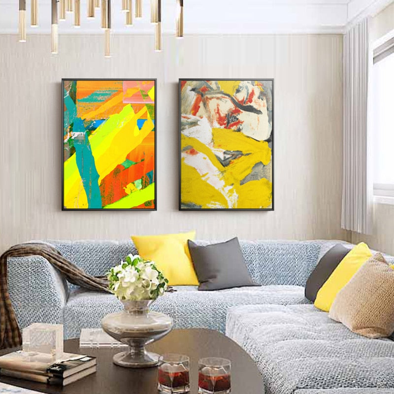Colorful Poster Oil Painting Abstract