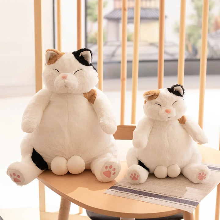 New Arrive 35cm Japanese Kawaii Soft Plush Cat Toys Stuffed Animal Dolls Kids Gift Lovely Fat Cats Pillow Home Decoration