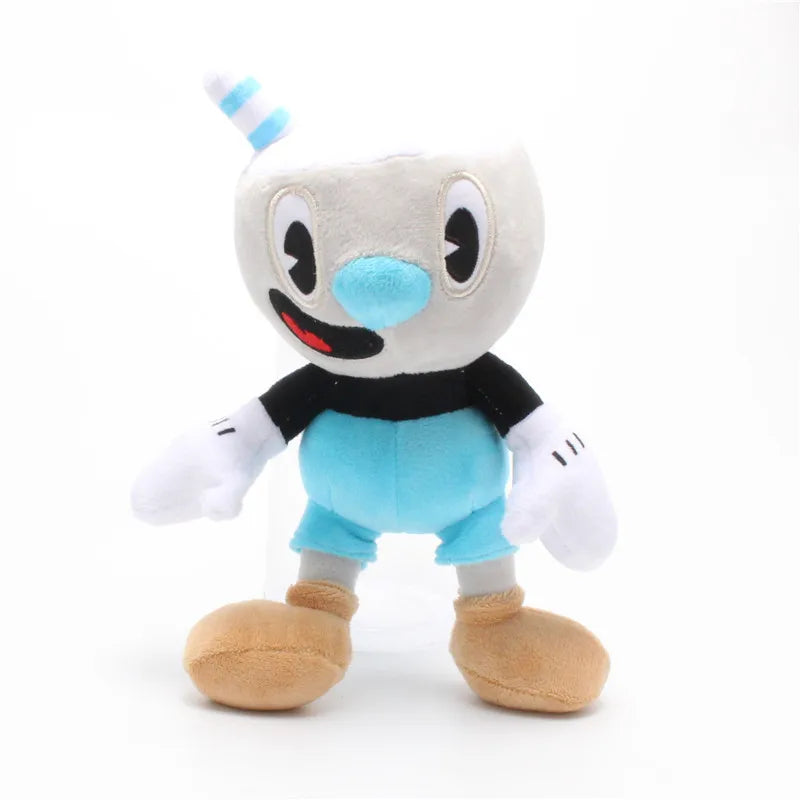 25cm Cuphead Plush Doll Toys Mugman Game Doll Toys Adventure Soft Stuffed Plush For Kids Birthday Gift
